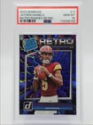 JAYDEN DANIELS 2024 DONRUSS RATED ROOKIES RETRO COMMANDERS RC PSA 10 Q0004