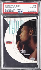 1997 UD ROOKIE DISCOVERY ROOKIE DISCOVERY I #R1 TIM DUNCAN PSA 10