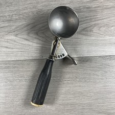 Vintage HAMILTON BEACH Model 66 Ice Cream Scoop Black Stainless Made USA