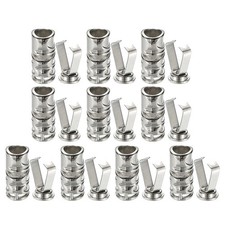 Shoe Lace Tips, 10 Pack Metal Alloy Shoelace Head, Silver Tone