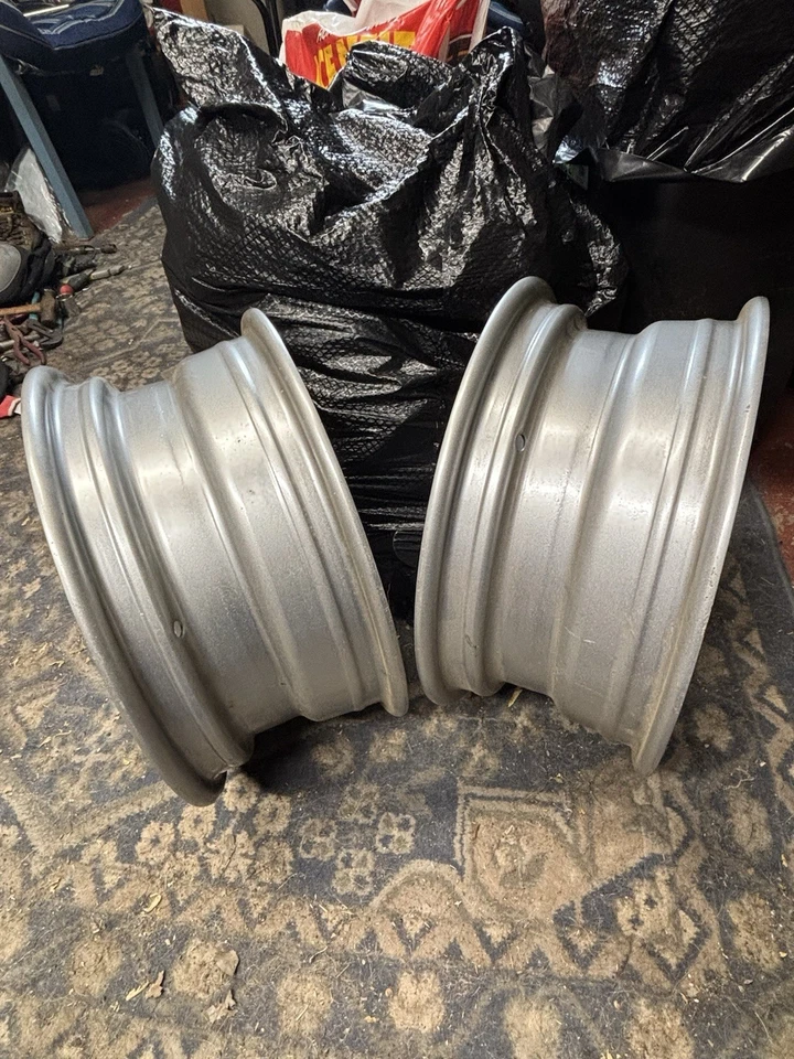 Llanta de rueda Chevy Rally 14x6 código XB repuesto único Camaro Chevelle Nova freno de disco Foto 2 de 3