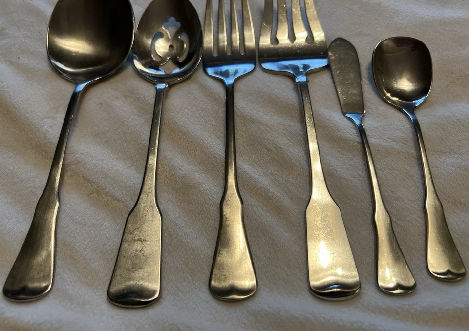 Oneida Community Stainless PATRICK HENRY 6 Pc. Flatware Hostess Serving Set - Image 2 of 4