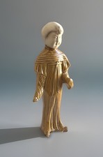 Statuette Chinoise en terre cuite émaillée.