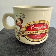 Vintage Campbell's Kids Soup Mug Replica 1910 Souvenir Postcard West Wood 1994 