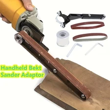 Angle Grinder to Belt Sander Adapter - For Metal/Wood Sanding & Rust Removal