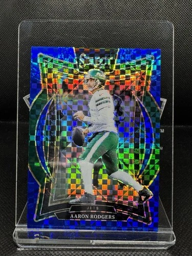 Aaron Rodgers New York Jets #40 Panini 2024 Select Blue Prizm #'d/249 Football