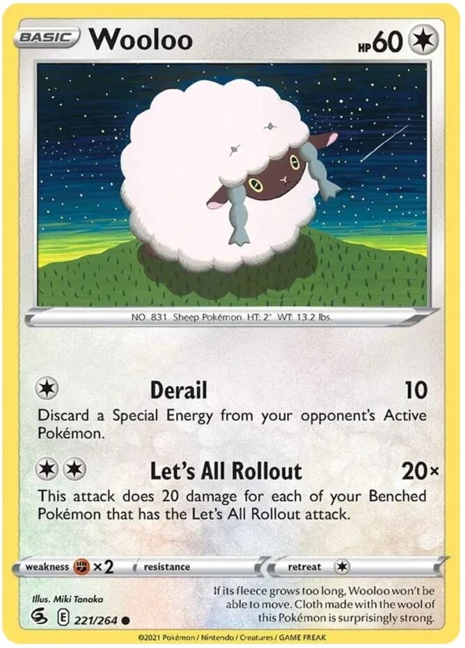Wooloo - 221/264 - Common - Near Mint