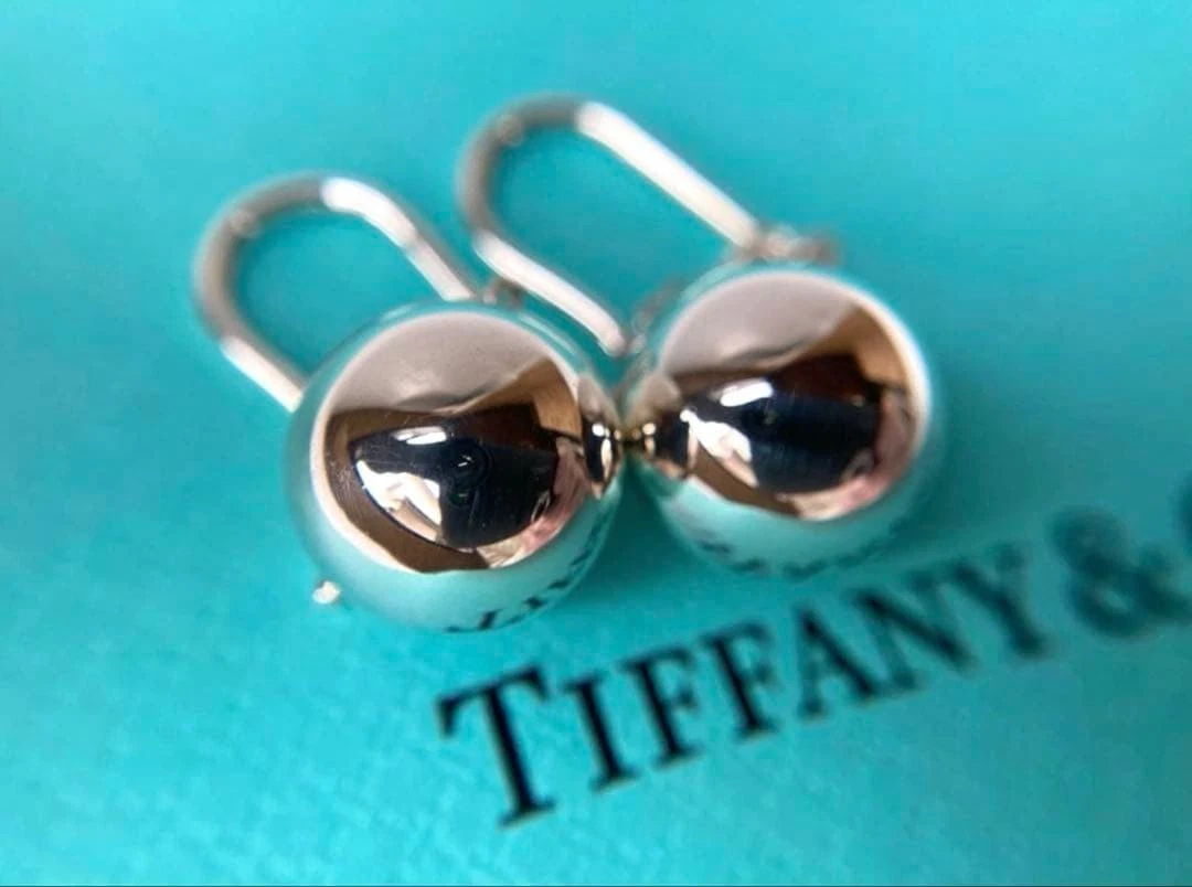 Tiffany & Co. HardWear Sterlingsilber 10 mm Kugel Ohrhänger Paar