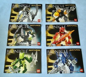Lego Bionicle STARS (7116 - 7138) with GOLD TOKENS Manuals & CANISTERS Complete