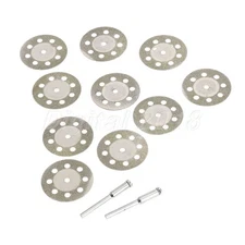 10Pc/Set Grit 150 Diamond Cutting Grinding Wheel Power Rotary Cut Off Blade Disc