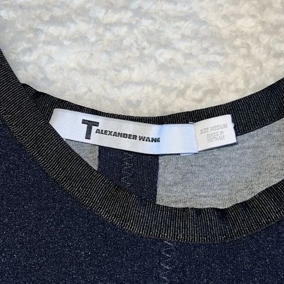 Mini Abito T Alexander Wang Scuba Navy Taglia M