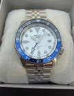 SEIKO 5 SPORTS SSK033 SBSC017 JDM MADE IN JAPAN GMT WHITE BATMAN BEZEL 4R34