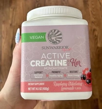 Active Creatine for her Monohydrate Drink Vegan Plant-Based Supplement
