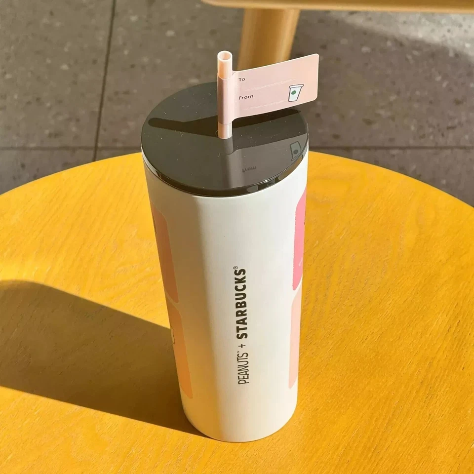 New 2025 China Starbucks Snoopy 24oz SS Straw Cup - Image 4 of 4