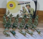 29 AIRFIX 1/32 SCALE WW2 AMERICAN INFANTRY  with 1973  TARGET BOX