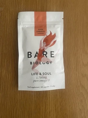Bare Biology Life Soul Pure Omega-3 Fish Oil 60 Capsules