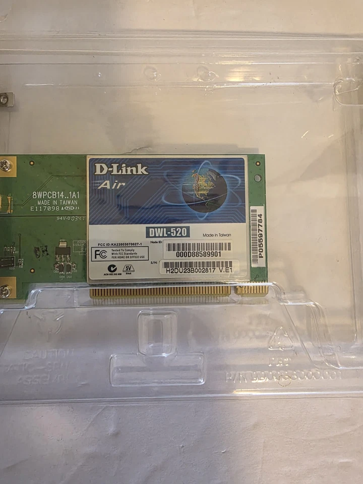 D-Link DWL-520 Air PCI Wireless Network Adapter Card 802.11b 11Mbps - Image 4 of 4