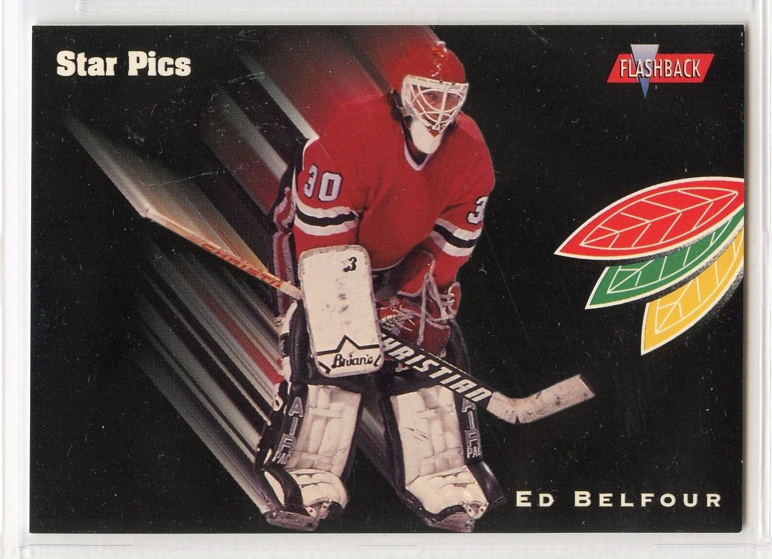 1991 Star Pics Hockey Flashbacks - #20 - Ed Belfour - Chicago Blackhawks