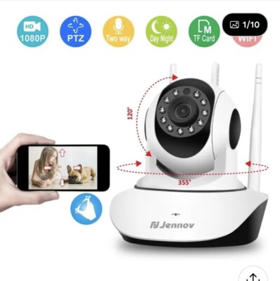 Jennov 1080P Wireless WIFI IP Kamera HD 2MP Pan Tilt