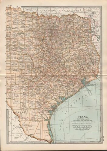 Texas Antique Original Antique North American Maps & Atlases