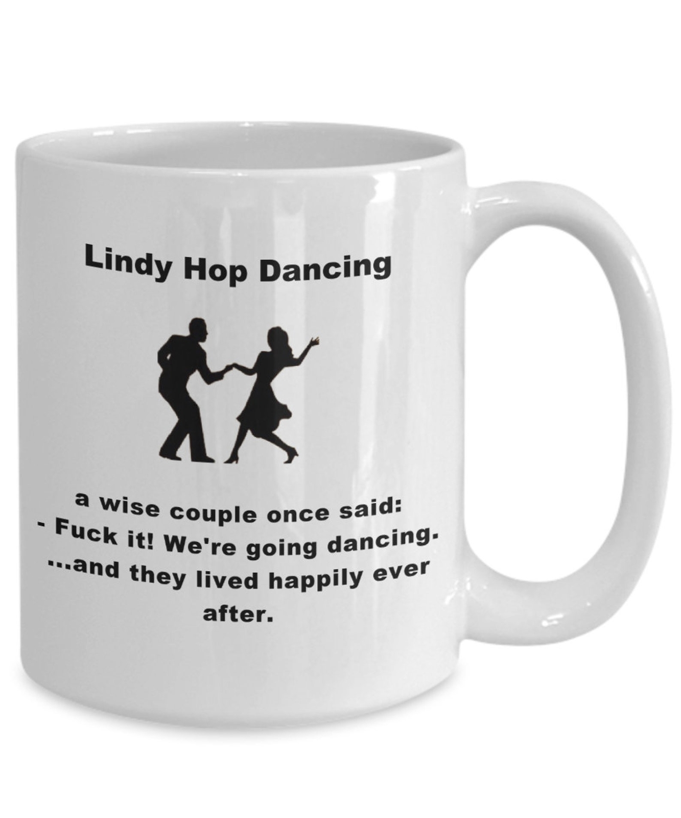 Lindy Hop Dancing Coffee Mug Dance Lovers Wife Husband Mom Dad Brother Sister Au