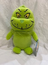 Aurora Dr Seuss The Grinch Who Stole Christmas Plush 10" Green Squishy Grinch
