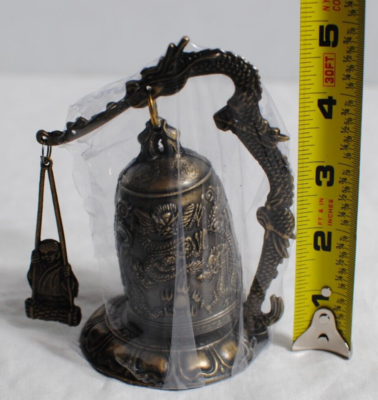 #ad #ad Fengshui Tibet Metal Dragon Buddha Bell High 5in Width 4in New Old Stock $9.99