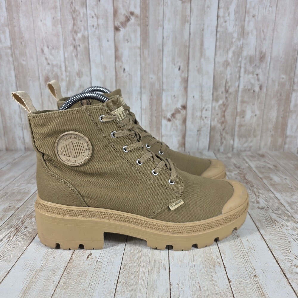 SAOLA Stivaletti donna Palladium Pampa platform stivaletto suola strappo tela taglia 9