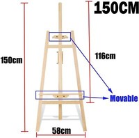 Staffelei Holz Groß 175 Cm - Leinwand StäNder Hochzeit Staffeleien Feldstaffelei