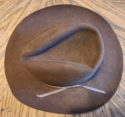 Resistol Self Conforming 4x Beaver XXXX Long Oval Cowboy Hat Brown