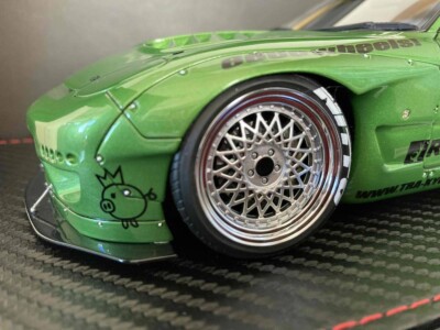 RARE* Ignition Model 1/18 Rocket Bunny Mazda RX-7 FD3S Green