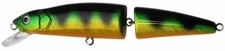 Challenger 4 3/8" Jointed Minnow 1/2 Oz Fishing Lure 3D Living Eyes 017 Perch