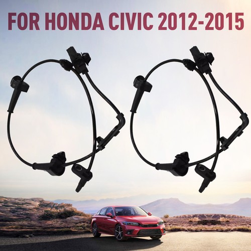 2PCS Front Left & Right Side ABS Wheel Speed Sensor For Honda Civic 2012-2015 - Foto 3 di 12