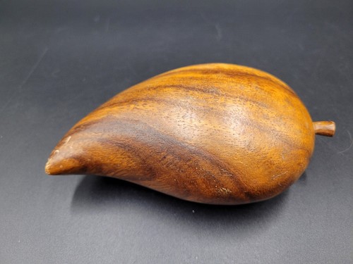 Retro Monkey Pod Wood Bowl Of Fruit Veg Phillipines Hand Carved 60s 70s MCM  - Picture 15 of 16