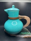 Vintage Red Wing Gypsy Trail Batter Pitcher Carafe Teal with Lid MId Century Mod