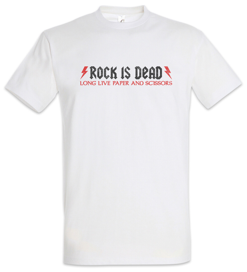 ALTRA T shirt uomo Rock Is Dead Long Live I And Roll punk musica musicista band metal