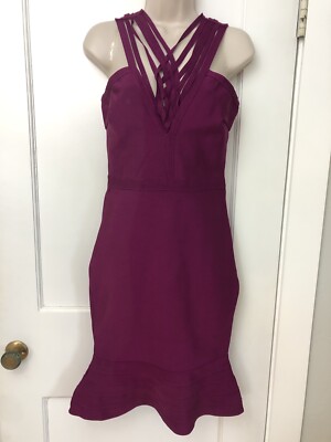 NWT $239 VALIANT Paris Bandage Dress Wineberry Women s Size Medium