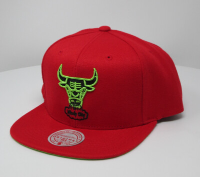 Mitchell & Ness Chicago Bulls Reverse Grinch HWC Adjustable Snapback Hat Cap