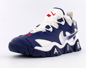 nike air barrage blue and white
