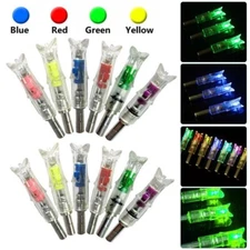 6Pcs Crossbow LED Lighted Nocks 7.62mm Automatic Half Moon Crossbow Bolts Nock
