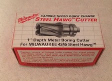 Cortador de perforación de metal con punta de carburo Milwaukee Steel Hawg 49-57-1064 1-1/16" nuevo de stock