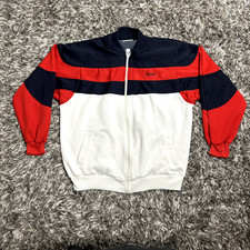 Vintage MacGregor Zip Up Sweatsuit Track Jacket Men s L Red White Blue