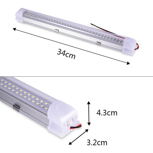 72LED 12V Interior Lights Strip Bar Car Van Bus Caravan 12 VOLT ON/OFF Switch QS - Picture 2 of 15
