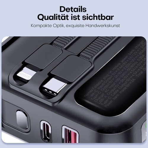 66W Power Bank 9000000mAh USB USB-C PD Handy Laptop Externer Batterie Zusatzakku - Zdjęcie 12 z 19