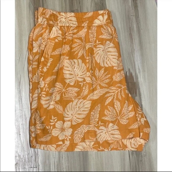 Pantalones Cortos Sonoma Fácil Pull-On Naranja Floral Talla 2X Nuevos con Etiquetas Foto 2 de 4