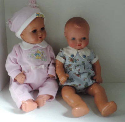 Puppe,Babypuppen,2 Stück,50er-60er Jahre - Bild 1 von 4