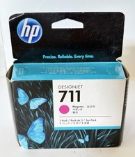 New Sealed OEM HP 711 3-pack 29-ml Magenta DesignJet Ink Cartridge, EXP:2017