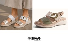 Suave Portugal Orthotic Friendly Comfort Soft Leather Sandals Suave Shoes Diva