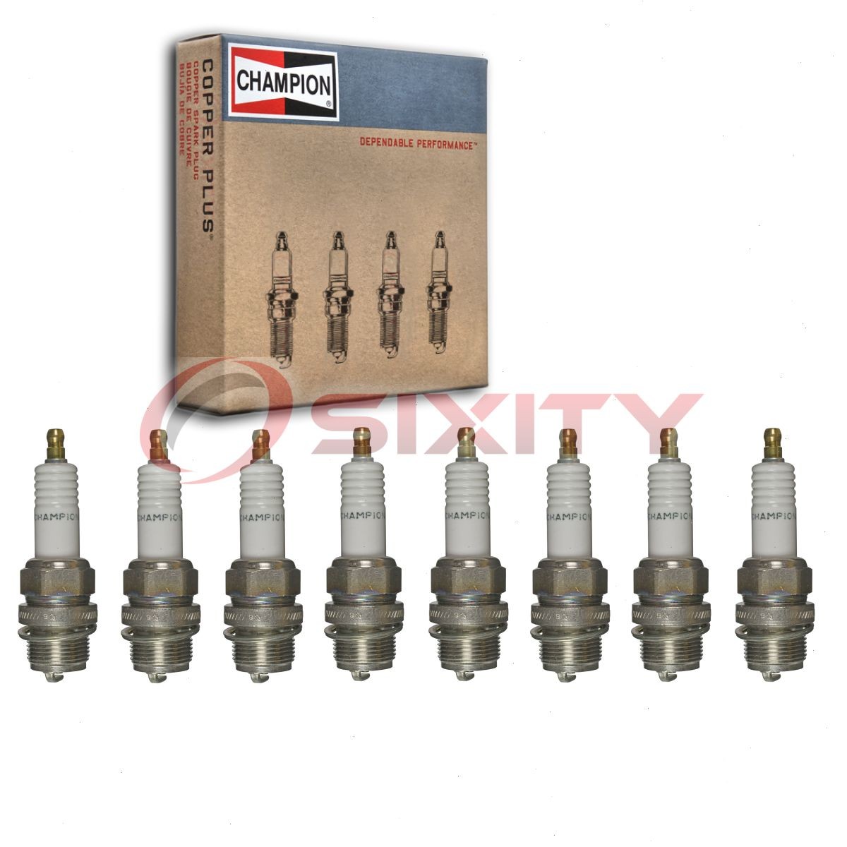 8 pc Champion Industrial Spark Plugs for 1925-1928 Auburn Model 8-88 ih