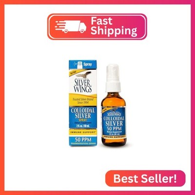 Natural Path Silver Wings Colloidal Silver - Daily Immune Support Supplement - 5